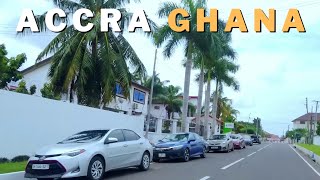 Accra Ghana 2023  Top Neighbourhoods Immersive Experience [upl. by Claudius]