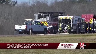 Pilot dies after gyroplane crash in Beverly [upl. by Weiner]