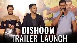 Dishoom TRAILER Launch  Varun Dhawan John Abraham Jacqueline Pics [upl. by Bernat366]