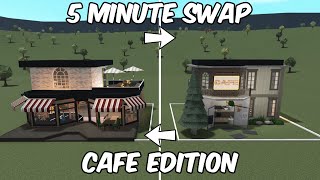 Building a Cafe in BLOXBURG But We Swap Every 5 Minutes [upl. by On]