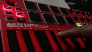 Akai MPK Mini MKii Arpeggiator Note Repeat Tutorial BruhLuuhMusic [upl. by Ibson]