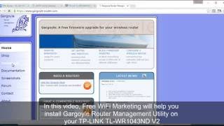 Install Gargoyle Wireless Router Management Utility for TPLINK TLWR1043ND V2 [upl. by Nulubez292]