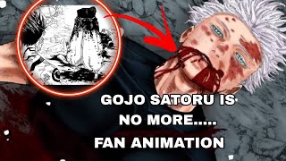 Jujutsu kaisen chapter 236 fan animation gojo satoru death fan animation [upl. by Annala]