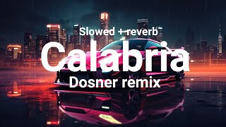 Calabria  Dosner remix Slowed  reverb Lyrics [upl. by Pilloff]