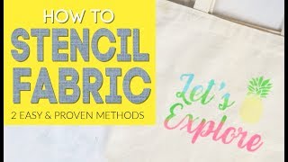 How to Stencil Fabric 2 easy and proven methods [upl. by Yahiya]