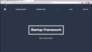 How to Start and Create Website with Startup Design Framework B2 [upl. by Barde]