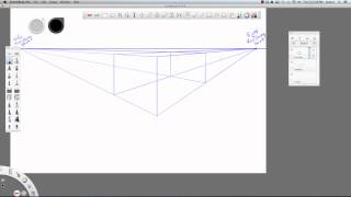 Intro to Two Point Perspective in Sketchbook Pro 6 [upl. by Acissehc]