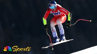 Marco Odermatt obtains first World Cup win of the season in Birds of Prey superG  NBC Sports [upl. by Galliett]