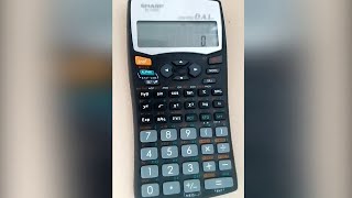 calculs combinatoires avec Sharp EL 509W [upl. by Etheline614]