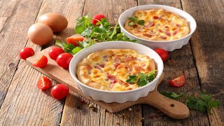 Recette  Quiche Lorraine sans pâte au Companion [upl. by Watkins]