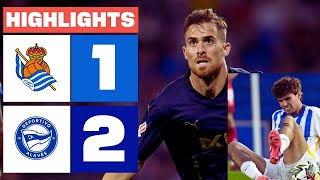 REAL SOCIEDAD 1  2 DEPORTIVO ALAVÉS  HIGHLIGHTS LALIGA EA SPORTSsport channelsky sport news [upl. by Acinomed]