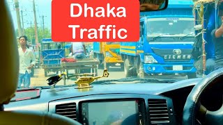 Old Dhaka Traffic is Too Crazy  Dhaka Busy Road 2024  Car Dashboard Decoration travelvlog [upl. by Eam792]