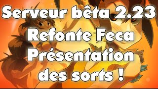 Refonte Feca  Bêta test 223  Présentation des sorts [upl. by Jaquenetta986]