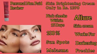 Skin Whitening Cream Review Best Cream For Freckles and Melasma freckles skinwhitening skincare [upl. by Ijneb]