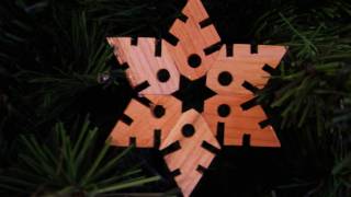 Wooden Christmas Snowflakes [upl. by Neeruan]