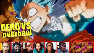 Reactors Reaction To The EPIC Showdown DEKU VS OVERHAUL In My Hero Academia Season 4 Episode 13 [upl. by Manton]