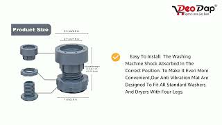 Washing machine support anti vibration washing machine support  4695washingmachinesupport4pc [upl. by Renee]