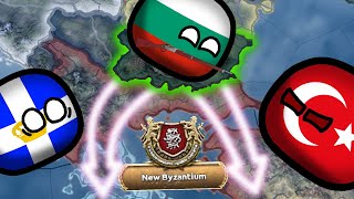 Can Bulgaria reform the BYZANTINE Empire WW1  Hoi4 [upl. by Cynth]