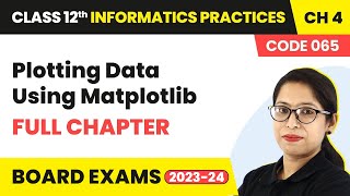 Plotting Data Using Matplotlib Full Chapter Explanation  Class 11 Informatics Practices Ch 4 [upl. by Alaekim]