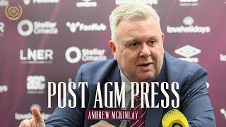 Post AGM Press Andrew McKinlay [upl. by Cailean]