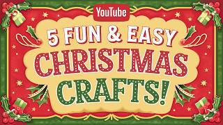 5 Quick amp Easy Christmas Crafts 🎅 DIY Holiday Decor Ideas You Can Make [upl. by Amaryllis]