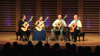 Vida Guitar Quartet perform VaughanWilliams [upl. by Buckden]