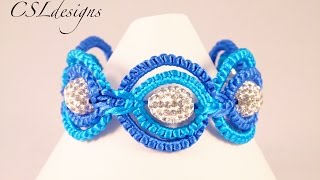 Double circle macrame bracelet [upl. by Wanda535]