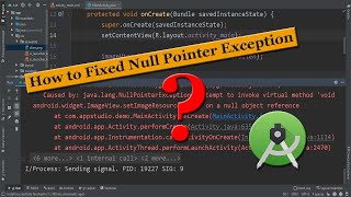 how to fix null pointer exception in android studio [upl. by Koenraad]