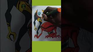 BEN 10 aliens drawing Sigma Boy 🐲 tanzen sigma backflip fyp shorts bjdrawing ben10 [upl. by Kassab]