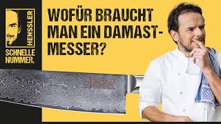 Wofür braucht man ein Damastmesser  Hensslers Anleitungen Tipps amp Tricks [upl. by Enined467]