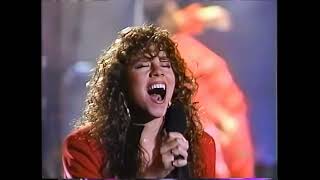 Mariah Carey Emotions Red Dress Arsenio9231991 4K HDBest Copy [upl. by Adyam]