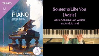 Someone Like You Adele Grade 3 Trinity Piano from 2023 extended edition [upl. by Anerok]