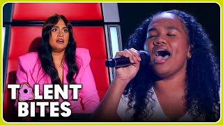 Coach JESSICA MAUBOYS niece makes an unexpected appearence on The Voice [upl. by Ardnik]