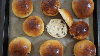 The easiest recipe for raisins bun  Make your own raisin rolls recipe  Baking Currant Buns [upl. by Marybelle429]