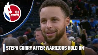 It felt like the PLAYOFFS 🔥  Steph Curry on the InSeason Tournament environment  NBA on ESPN [upl. by Moberg]