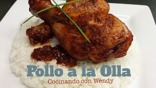 Receta Pollo a La Olla Super Facil Delicioso [upl. by Mayor968]