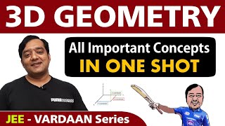 3D Geometry  All Important Concepts in 1 Shot  Class 12  JEE Mains amp Advanced  Vardaan Series [upl. by Nivlag]