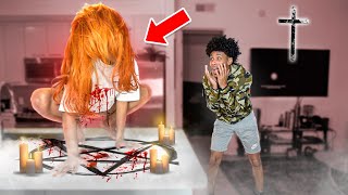 ACTING LIKE IM POSSESSED Prank On Boyfriend HE CRIED [upl. by Aisetra]