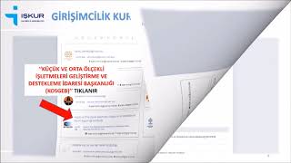 Kosgeb Girişimcilik Kursuna Nasıl Başvurulur [upl. by Bud]