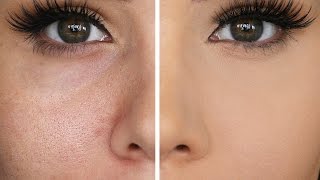 HOW TO HIDE LARGE PORES amp MAKE PORES DISAPPEAR  Katerina Williams [upl. by Cattima]