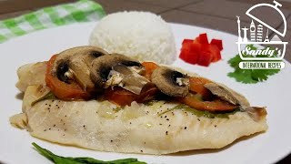 Pescado empapelado con nopal │ Steamed fish and nopal recipe│Sandys International Recipes [upl. by Crocker]