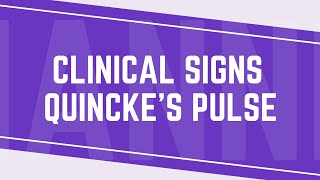 Quinckes Pulse A Key Clinical Sign of Severe Aortic Valve Insufficiency [upl. by Sherburne]