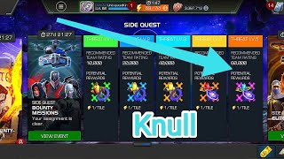 New Side Quest Bounty Missions Knull Path Completion Threat Level 5 mcoc [upl. by Chemarin]