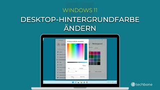 DesktopHintergrundfarbe ändern Windows 11 [upl. by Nomelihp969]