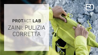 Come lavare e asciugare correttamente gli zaini Italiano  PROTACT LAB [upl. by Kiyohara5]