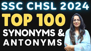 Rani Maams TOP 100 Vocabulary Hacks For SSC CHSL 2024 Exams [upl. by Avirt]