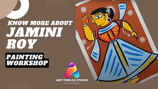 Know more about Jamini Roy and his paintings  Learn to draw  Day 1 [upl. by Clymer]