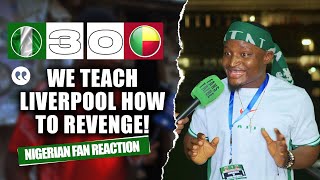 NIGERIA 30 BENIN REPUBLIC Godfrey  NIGERIAN FAN REACTION 2025 AFCON Qualifiers HIGHLIGHTS 2324 [upl. by Aprilette]