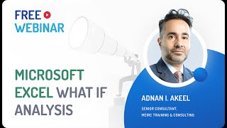 Free Webinar  Microsoft Excel What if Analysis [upl. by Karoline936]