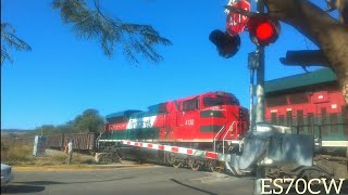 Ferromex  Plumas Ferroviarias activas ante el paso del Fierrero en Lomas del Sur Tlajomulco [upl. by Mirabelle]